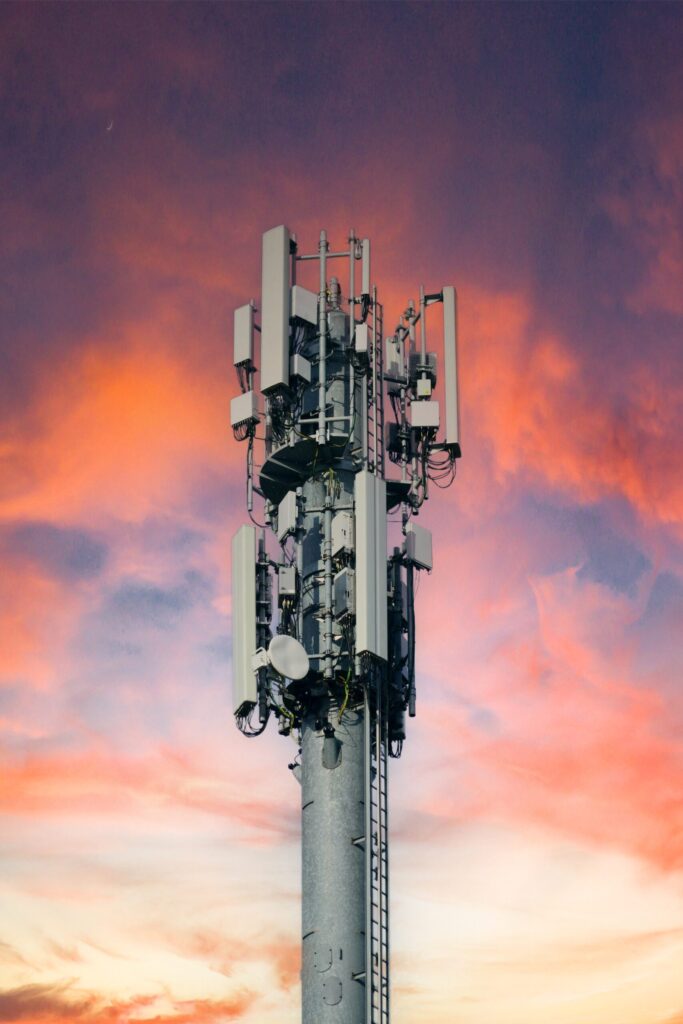 3G-, 4G- und 5G-Antennen