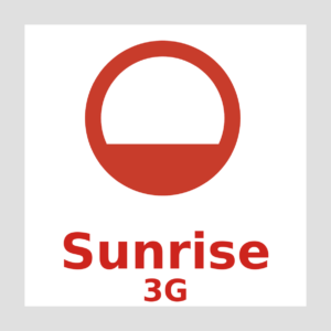 Sunrise 3G logo
