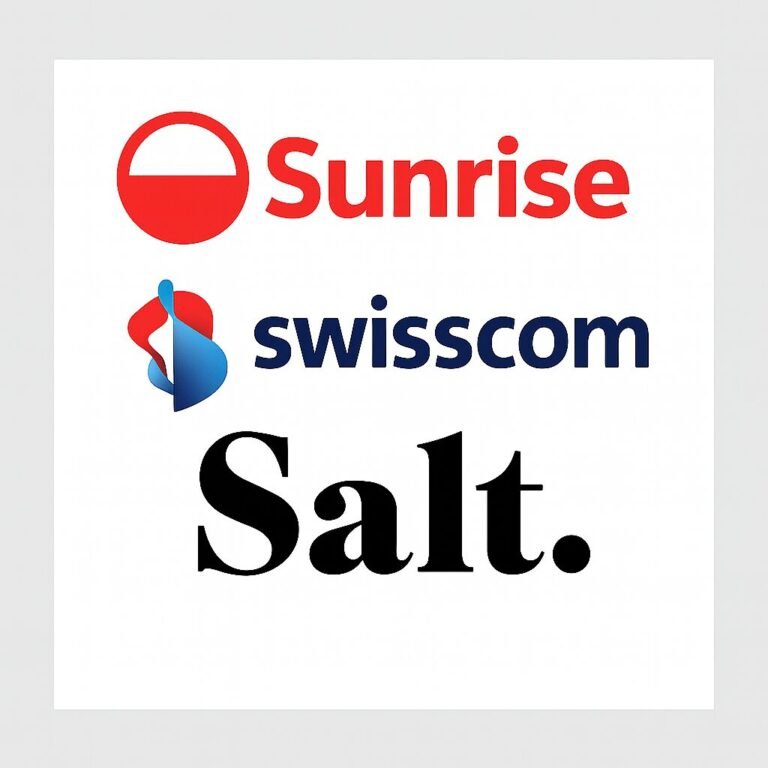 Sunrise Salt Swisscom logo