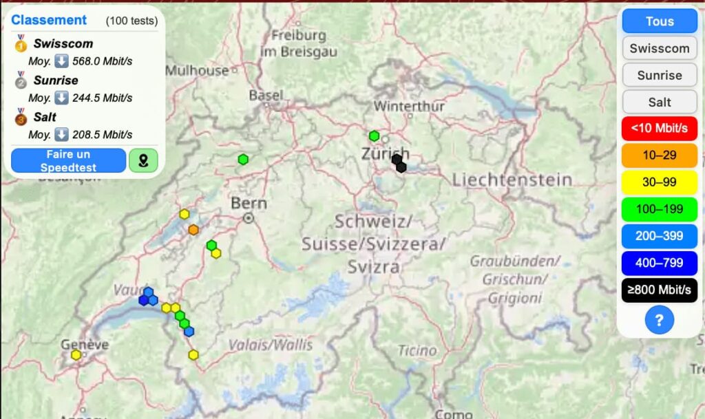 Carte débit carte antenne suisse