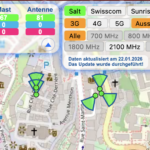 Neues Update der Antennenkarte der Schweiz