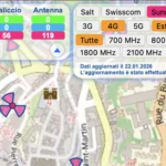 Nuovo aggiornamento della mappa delle antenne in Svizzera